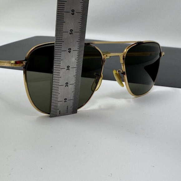 American Optical AO 5 1/2 Gold 1/10 12K GF Vintage Aviator Sunglasses Pilot CN91 - Picture 11 of 16